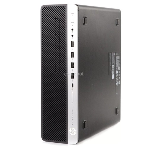 HP Desktop Computer PC i7 8th 32GB RAM 1TB SSD Dual 24" LCDs Windows 11 Pro WiFi - Afbeelding 2 van 3
