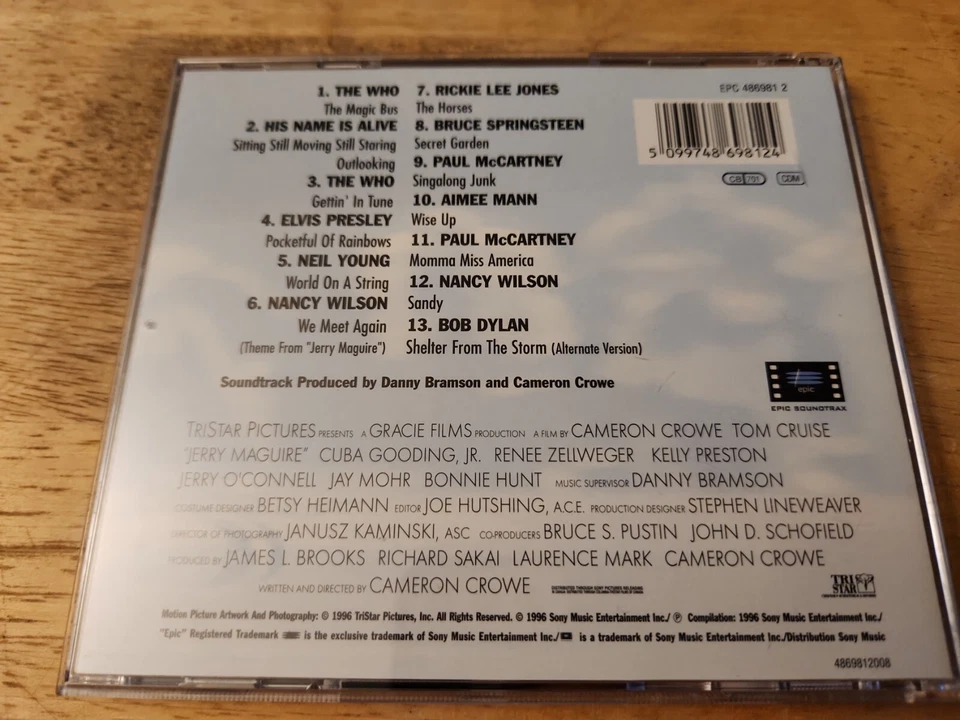 Jerry McGuire: Music from the Motion Picture CD, Dylan, The Who, McCartney Elvis - Image 4 of 4