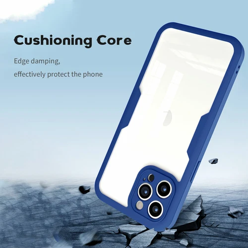 Clear Case für iPhone 15 14 Pro Max 13 12 11 XR 360° Full Screen Schutz Hülle - Bild 30 von 37