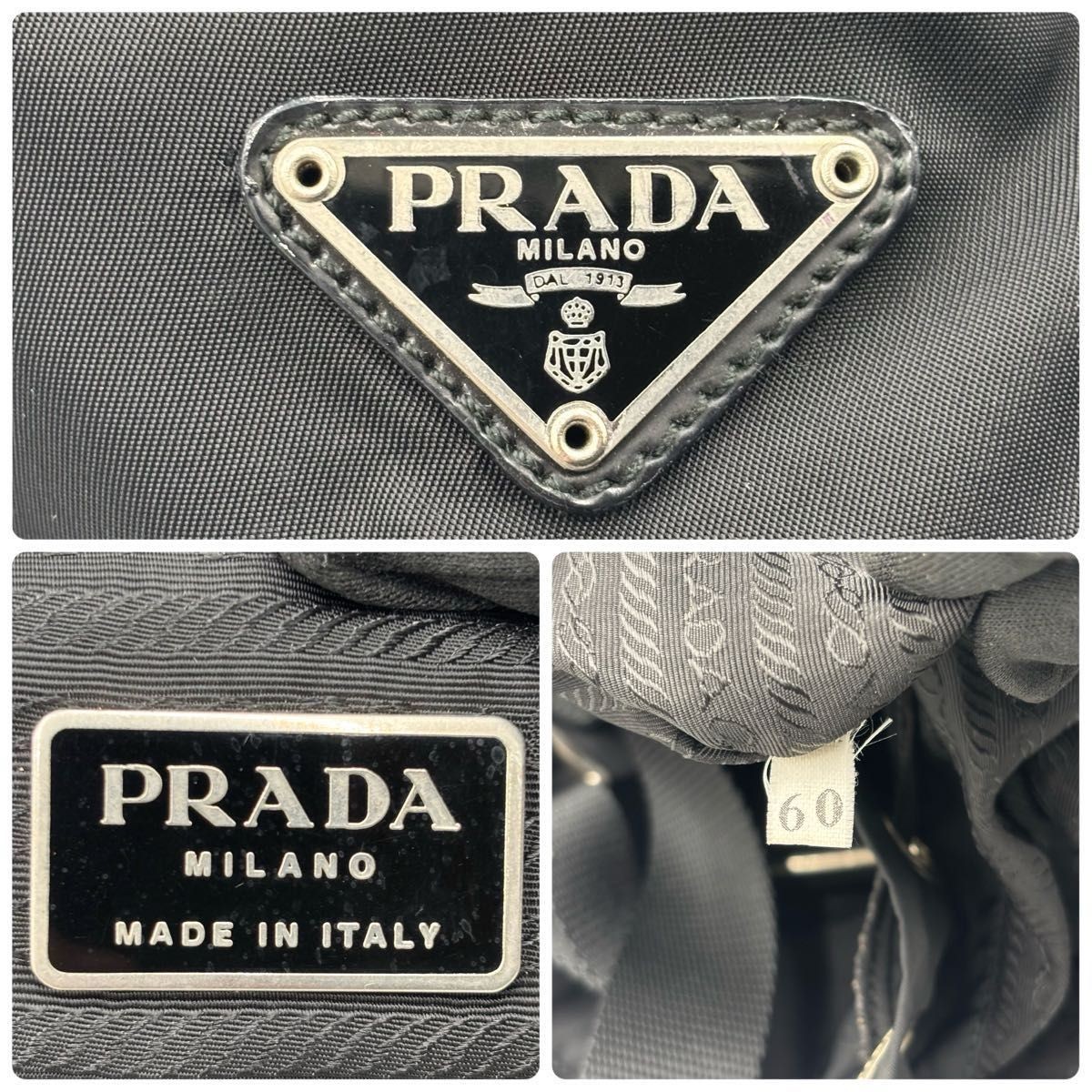 PRADA Nylon Mini Rucksack Backpack Triangle Logo … - image 10