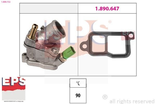 EPS 1.880.732 Thermostat FüR KüHlmittel Thermostat KüHlmittel FüR Volvo-image