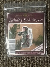 VTG 1995 Mill Hill Counted Glass Bead ORNAMENTS KIT Holiday Sylk Angels New