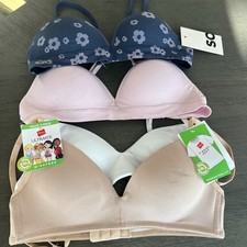 Girls Bra Lot~Hanes & SO Kohls ~Size 30A & 32A~First Bras~Tshirt Soft~NEW~Defect