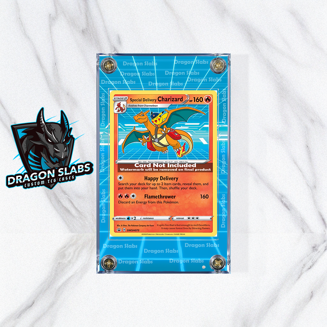 Pokemon Special Delivery Charizard SWSH075 Extended Artwork Case