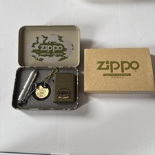 Zippo US Army Limited Edition Titan Cross Oil Lighter with Box Used