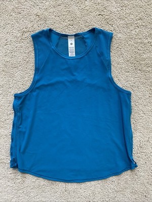 Lululemon Sculp Tank Top Sz 2 Tidewater Teal New Cinch Sides