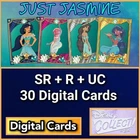 Topps Disney Collect Just Jasmine SR+R+UC 30 Cards