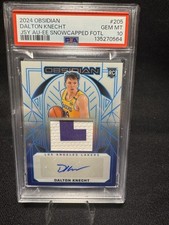 2024 - 25 Obsidian Basketball - Dalton Knecht JSY AU EE Snowcapped / PSA 10 /RC
