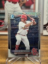 2025 Bowman Chrome Mega Box  1st Prospects JJ Wetherholt #BCP-22 Mojo Refractor