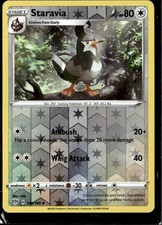 Pokemon Darkness Ablaze149/189 Staravia Reverse Holo Uncommon