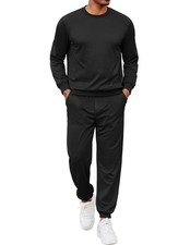 COOFANDY Men's 2 Piece Tracksuit Sets Crewneck Athletic Sweatsuit Jogging Pul...