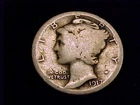 1917-D Mercury Dime, Nearly Good Grade