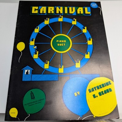 Carnival Piano Duet Sheet Music Katherine Beard Boston Music Company F3