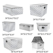 39 29 34 36 26 Trailer Aluminum Storage Tongue Tool Box Pickup Truck Bed
