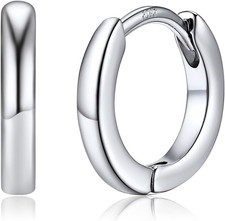 Hoop Earrings for Women Men, 8Mm/10Mm/12Mm/14Mm/16Mm/18Mm/20Mm Small Huggie Hoop