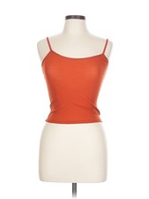 Weston Wear Women Orange Tank Top L