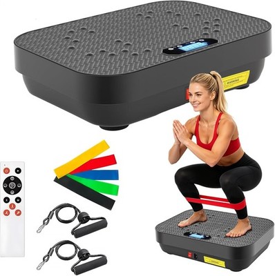 Große Vibrationsplatte Heimtrainer Bluetooth 200 Stufen Widerstandsbänder 500