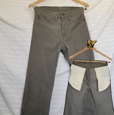 Vintage Levi's Corduroy Pants Mens 29x33 Gray 519 Cords Talon White Tab Retro