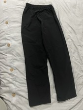 Black wide leg pants #blackpants Blancs black nylon pants