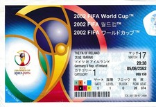 TICKET: WORLD CUP 2002 JAPAN - Republic of Ireland v Germany @ Ibaraki MATCH 17