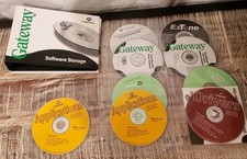Gateway Software Storage Binder With 9 Software Discs Pre-owned
