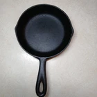 VTG 1960s BSR Century #3 Cast Iron Skillet 6.5/8" Double Spouts & Heat Ring