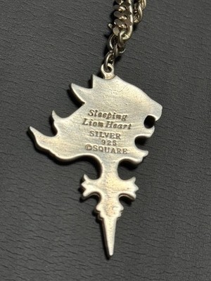 Final Fantasy VIII Sleeping Lionheart Squall Silver 925 Necklace