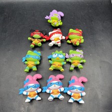 Lot Of 10 McDonald's Teenage Mutant Ninja Turtles x Hello Kitty Figures 2.5"