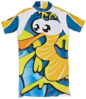 Maillot de bain pour enfants 4BB2 maillot de bain, hippocampe, jaune/bleu,... - Photo 1/2