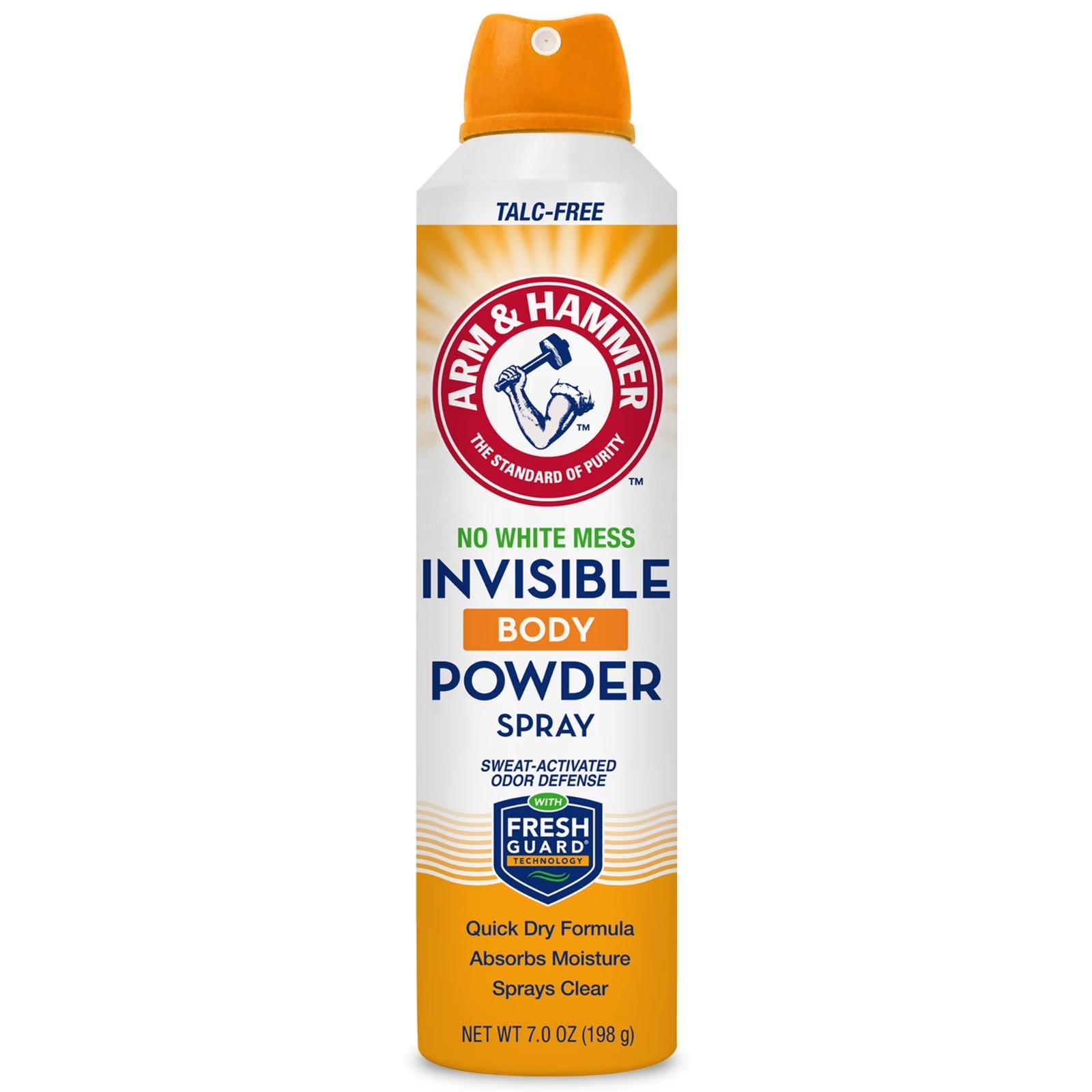 Arm & Hammer Invisible Odor Defense Body Powder Spray, 7 oz 