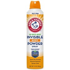 Arm  Hammer Invisible Odor Defense Body Powder Spray, 7 oz FREE SHIPPING 