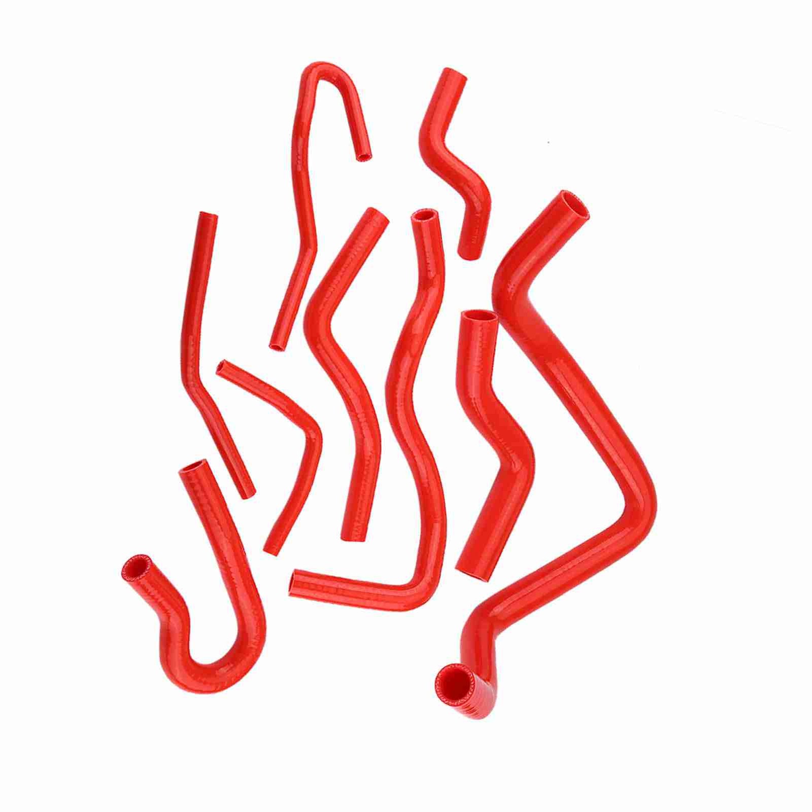 › 9pcs Red Silicone Auto Radiator Hose Kit For D15 D16 SOHC EG/EK