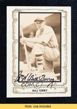 JSA Certified 1980 Cramer Baseball Legends Series 1 Bill Terry #9 COA HOF 0q3