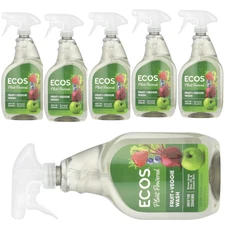 ECOS Fruit + Veggie Wash 22 fl.oz Each (Pack of 6)