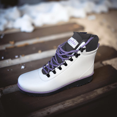 JAMBU Rainy Waterproof Hiking Boot Ice & Lilac Size 8