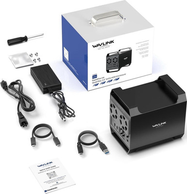 NEW Sealed Wavlink RapidFire H4 Quad Bay HDD Enclosure USB-C 10Gbps