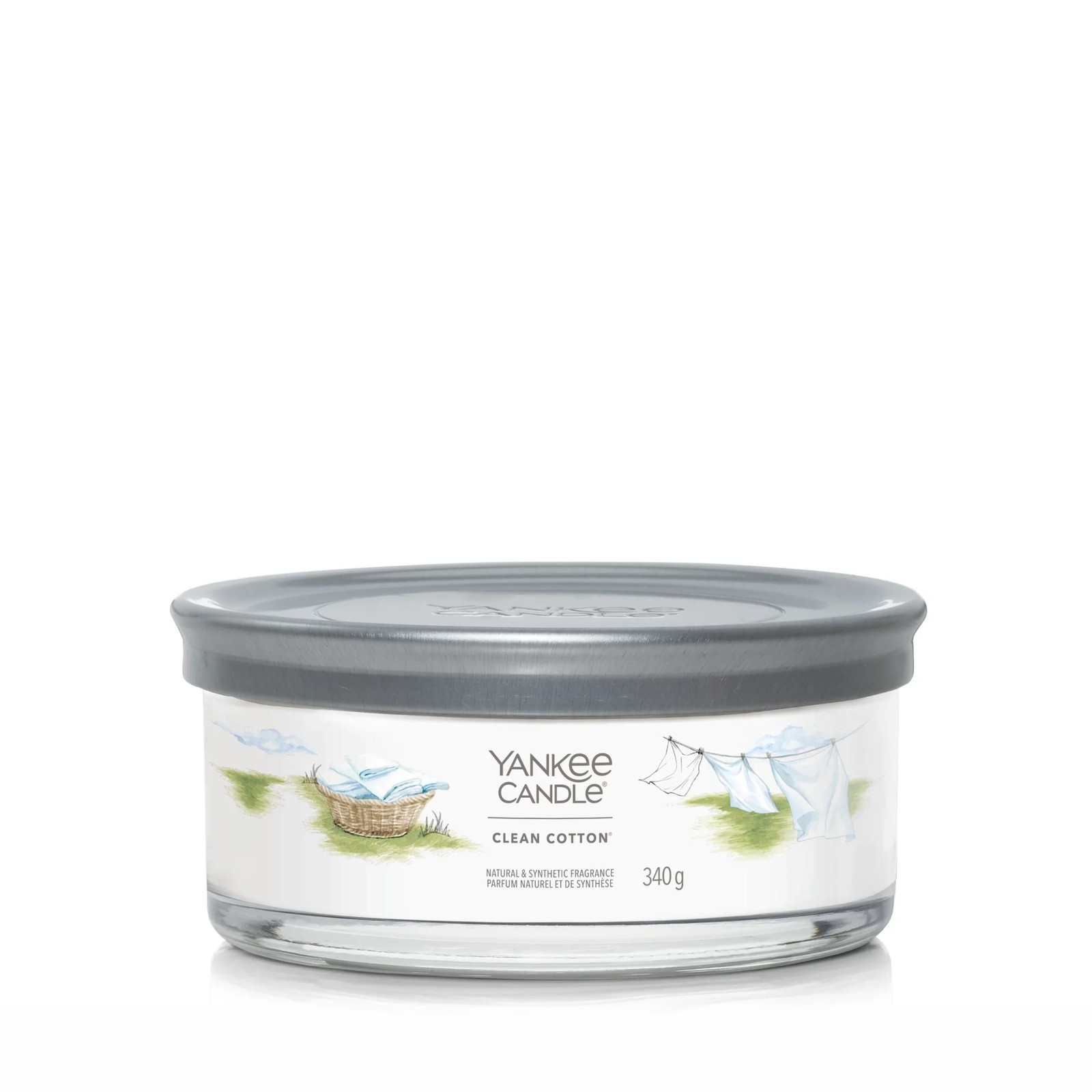 Candela a 5 stoppini Clean Cotton Yankee Candle 340g