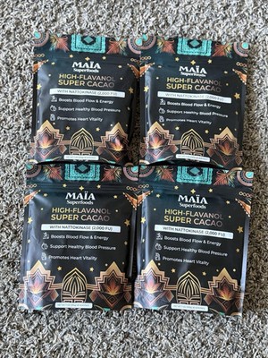 4 x MAIA High-Flavanol Super Cacao Cardiovascular Superfood 30 Servings Genuine