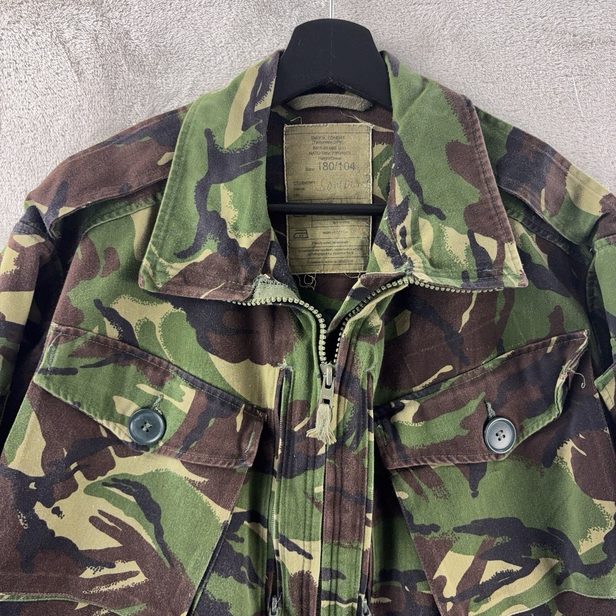 British Army Combat Smock Jacket Mens Size 180/104 DPM Woodland