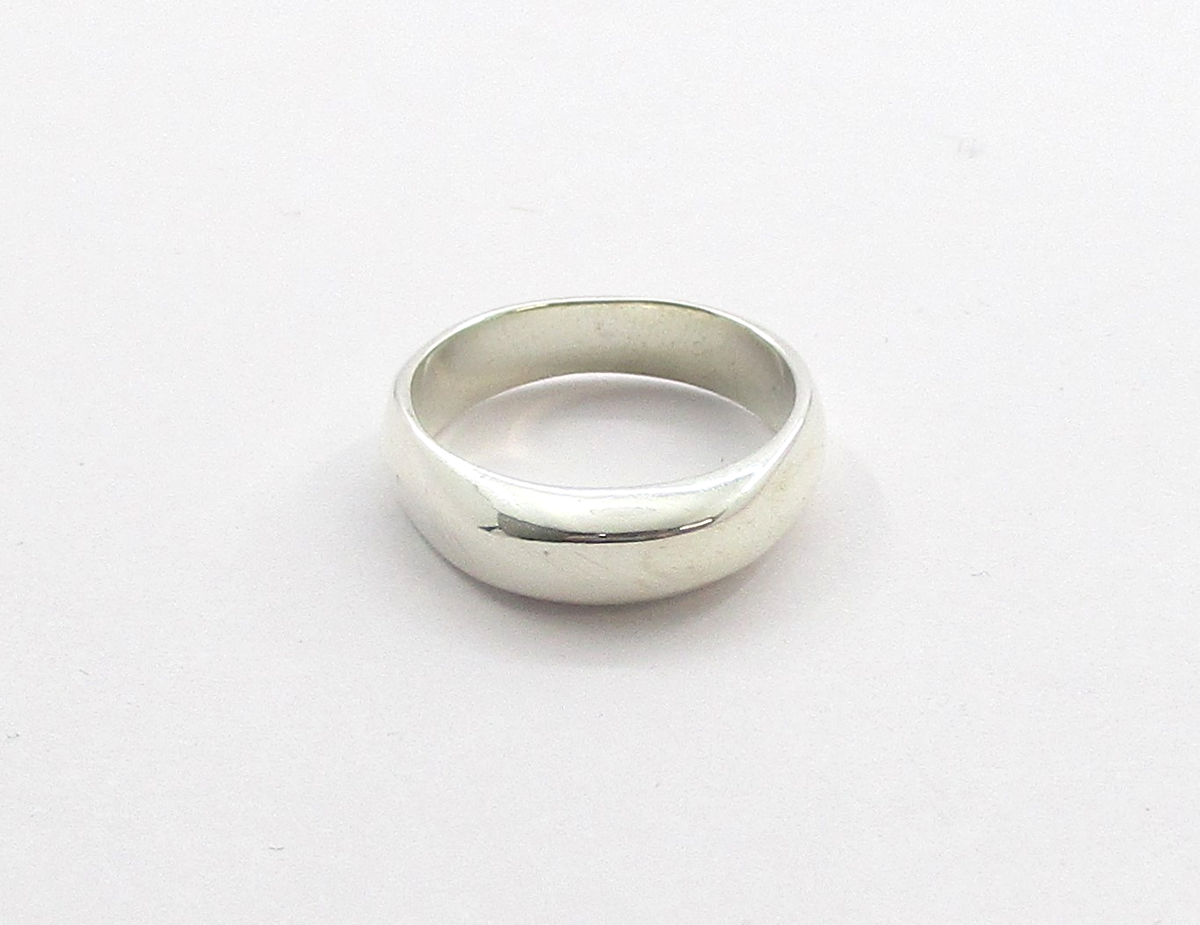 Vintage 1999 Tiffany & Co Twist Dome Ring Sterling Silver 5 mm-3.9