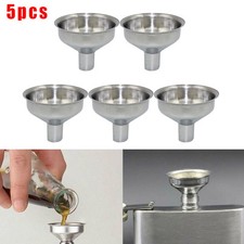 Bottiglia Imbuto Mini Imbuto Bocca 25mm Altezza 5 Pezzi Acciaio Durevole