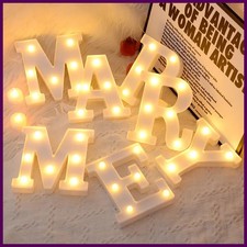 Decorative Letters Alphabet Letter LED Lights Luminous Number Lamp Decoration