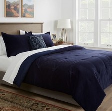 Threshold Full/Queen Navy Comforter Set Polye...