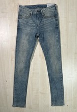 Topshop Leigh High Waist Skinny Blue Stretch Denim Jeans Pre-Production W28 L31