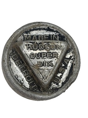Antique Vintage Hudson Motor Car Company Super Six Hub Cap Grease Cap 1920's 