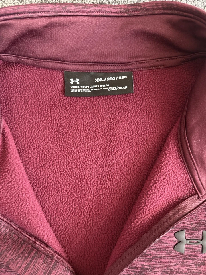 Pullover Under Armor Hombre 1/4 Cremallera Atlético Equipo Frío XXL Foto 4 de 4