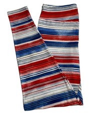 LuLaRoe Leggings TC Tall Curvy Patriotic STRIPE American Flag USA July FAST Ship