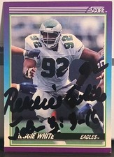 1990 Score #203 Reggie White In PERSON Autograph With Inscription