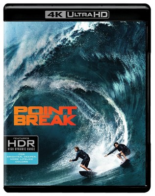 Point Break (4K Ultra HD, Blu-ray, 2015 Remake) NEW