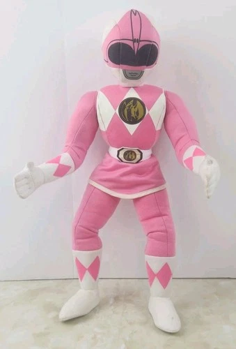 Vintage Power Rangers PINK Ranger 18” Plush 1994 Kid Dimensions Stuffed Toy Doll